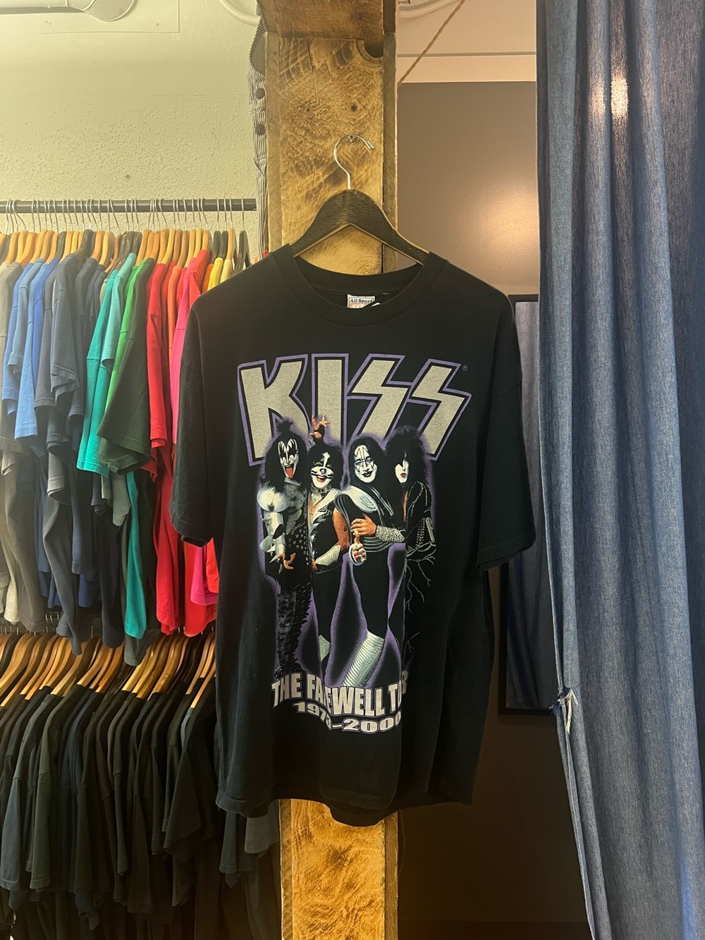Vintage KISS Black 'The Farewell' Tour Black Graphic T-shirt